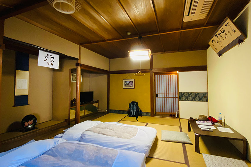 Temple lodging experience