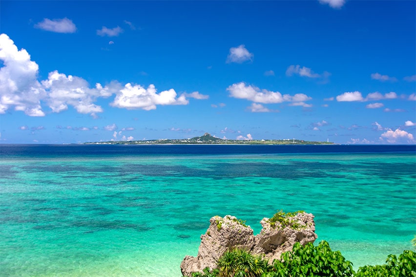 The sea near Ocean Expo Park