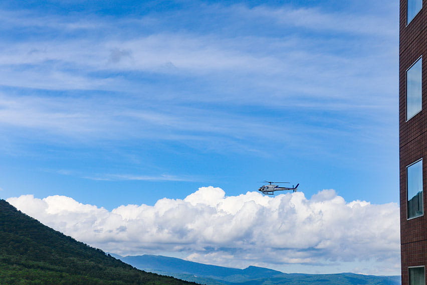 Helicopter scenic flight