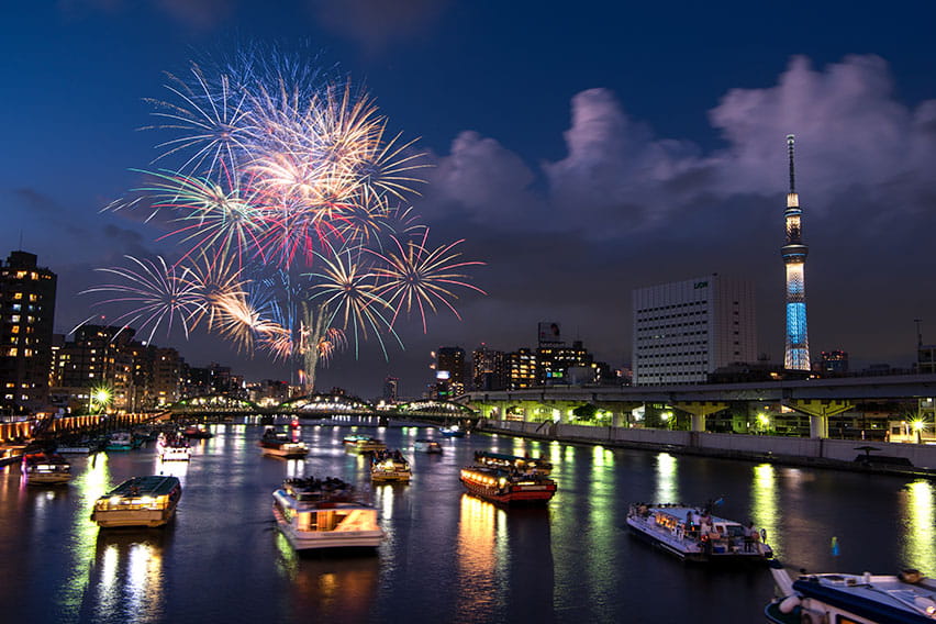 Sumida river fireworks