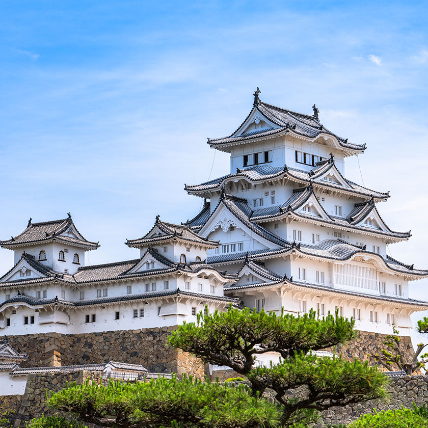 Naoshima →<br>
Himeji