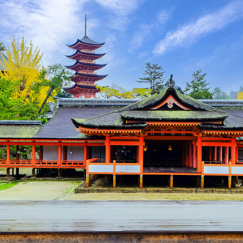 Hiroshima →<br>
Osaka