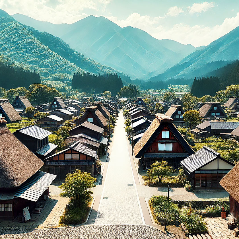 Aizu →<br>
Ouchi-juku →<br>
Inawashiro →<br>
Tokyo / Koriyama